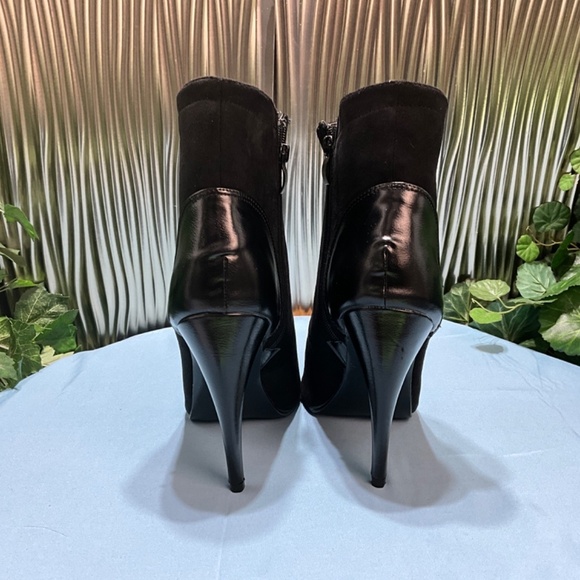 Ankle Boots high heels black suede - Picture 4 of 6